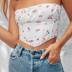 Princess Polly ivy bustier corset top